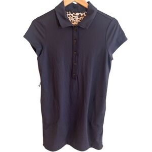 Tommy Bahama Black Island Zone Shift Polo Dress Short Sleeve Size XS Read